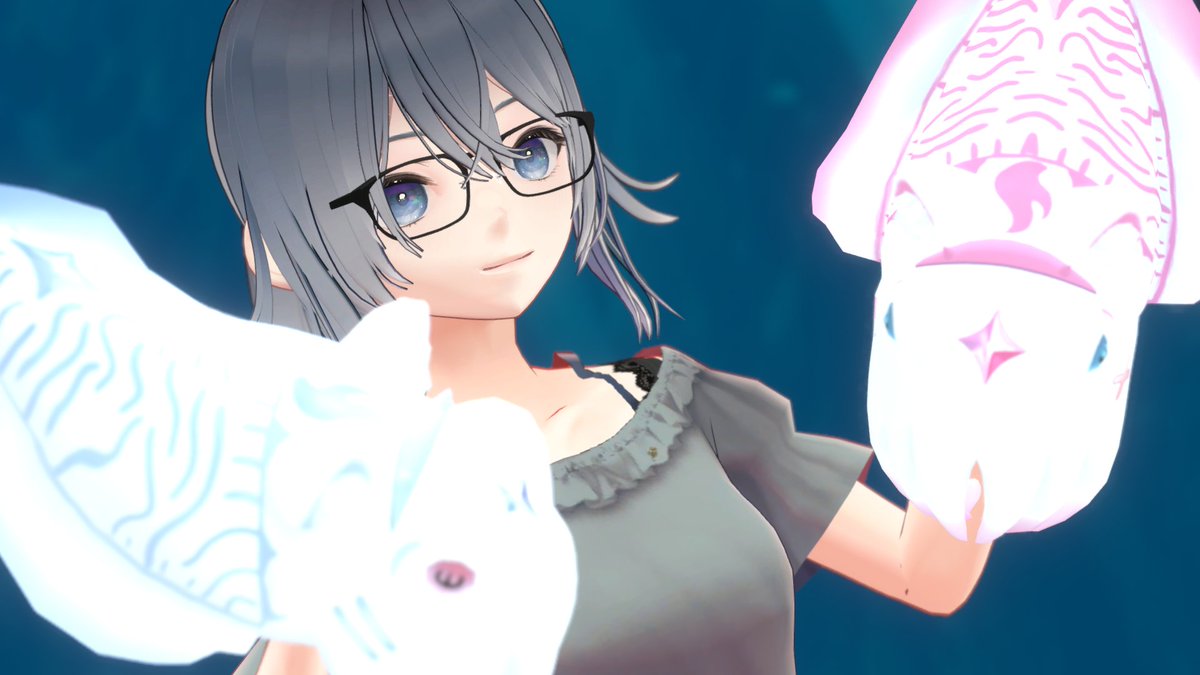 TiO2SiO2's tweet photo. 「#VRChat記憶部」の撮影会 その２
  「holoAquarium （Prod․ by Amelia Watson）」
 #写真撮る人撮られる人集会 #RQz_Photo https://t.co/H1WL1bt8tt