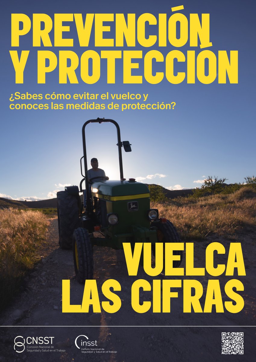gobmapa's tweet photo. 🚜⚠️ ¿Sabes por qué puedes volcar con el tractor?
Factores como la pendiente, la velocidad y los giros pueden afectar a la estabilidad del tractor.
ℹ️ Infórmate y #VuelcaLasCifras 👉 https://t.co/dqXSklWGMD
#PrevenciónYProtección
#CNSST #INSST https://t.co/ONgWkNUwEa