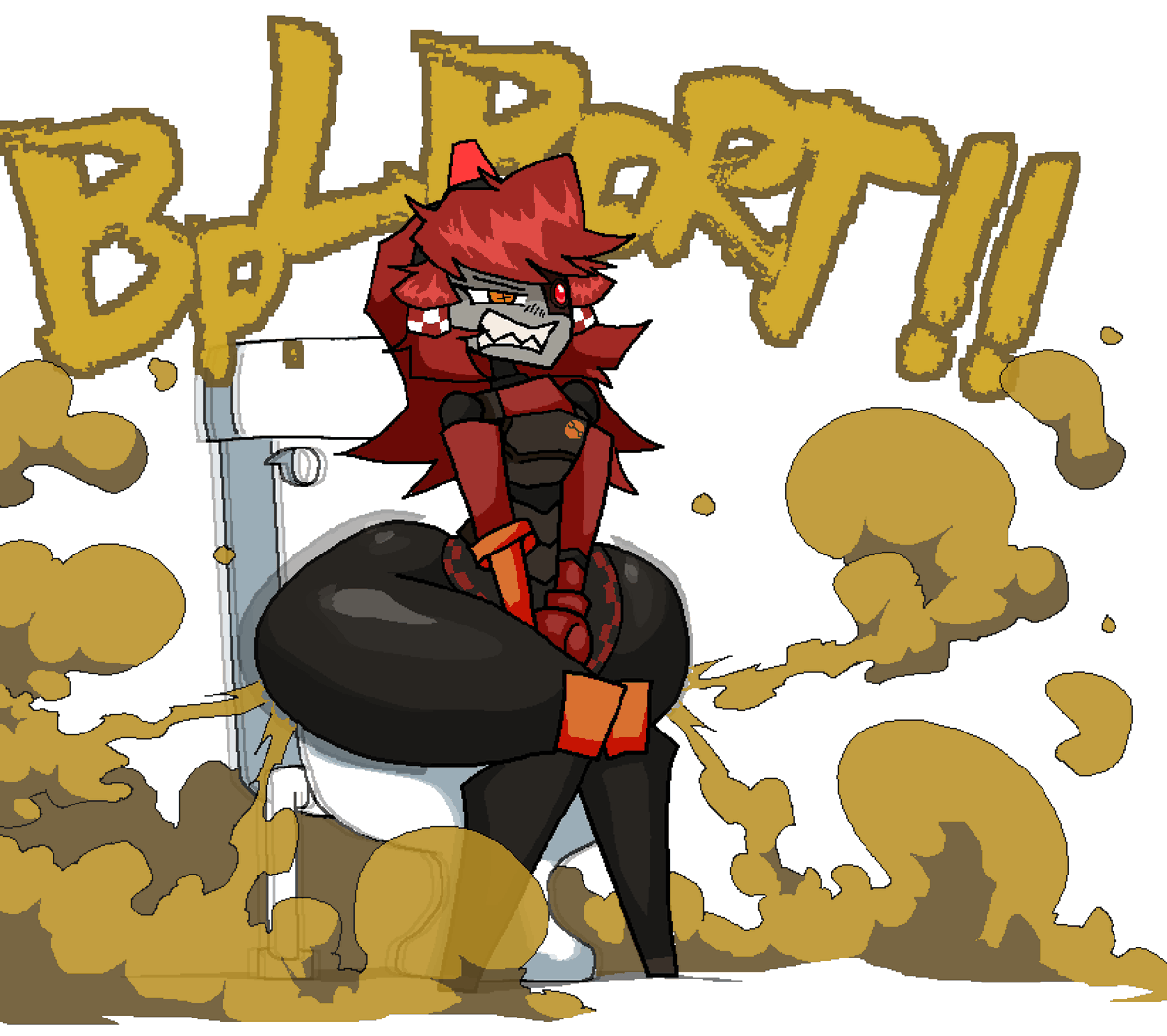 Funkman98's tweet photo. Shaded Comm for anon of Mimi sentry blowiing up the toilet https://t.co/PsZhfDxAlG