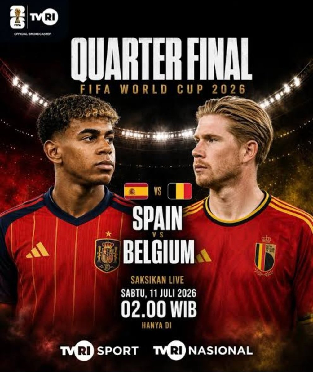 okdaniels26's tweet photo. Kuis Tekor

Pemenang mendapatkan saldo e-wallet 50k, untuk 1 orang yang menebak dengan tepat, skor dalam waktu 2 x 45 menit dan pencetak gol terakhir

BELGIA 1 - 2 SPANYOL
HAKIMI
#TEKOR6

Syarat:
- RT &amp; Like postingan ini ya
- KHUSUS WARGA NEGARA INDONESIA

#Bélgica #España https://t.co/xepG28Jwwj