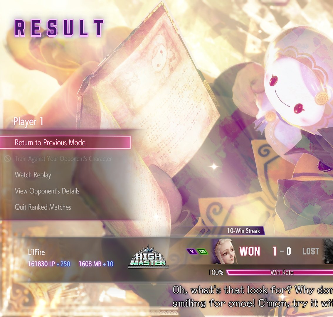 lcsza's tweet photo. Finally got High Master for the first time! #sf6 #sf6_ingrid https://t.co/PIPRPMad6V