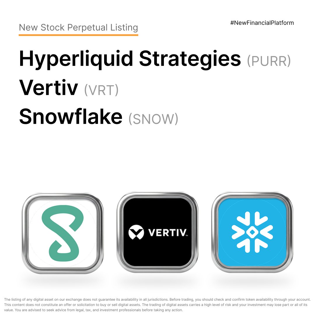 Bybit_Official's tweet photo. New Stock Perpetual Listing: $PURRUSDT, $VRTUSDT and $SNOWUSDT are now live on Bybit! 🚀 

Trade $PURR: https://t.co/LKmKMHbTYs
Trade $VRT: https://t.co/b5LFB1EtfZ
Trade $SNOW: https://t.co/WNvZkuP9R7 https://t.co/e0sKTVlFsj