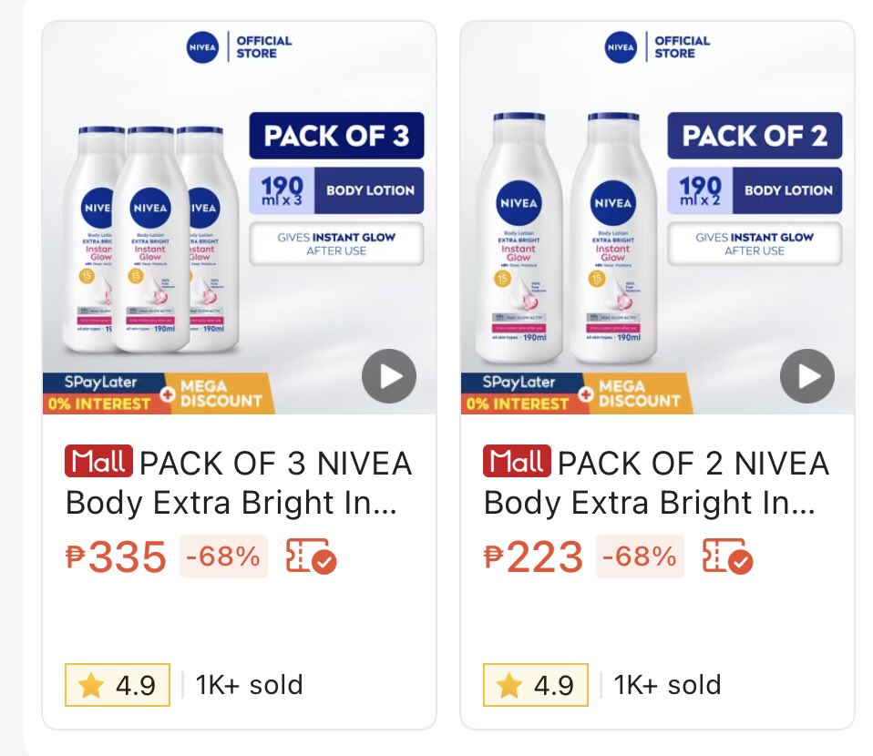 shngby's tweet photo. Even sa shopee may pack of 3 &amp; 2 discounted! https://t.co/TQanGtGozW