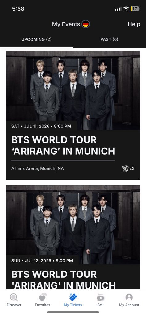 high_grades001's tweet photo. WTS BTS IN MUNICH

Tickets available:

Saturday, July 11

2x Section 102, Row 22

Sunday, July 12

2x Section STANDING 

€150 per ticket

Can also enter the venue together if preferred https://t.co/3sfMxJq2s1