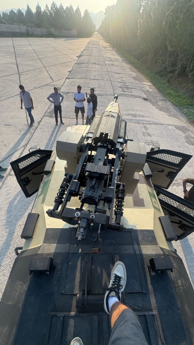 FarooqB90714421's tweet photo. HIT seems to have been testing a 14.5mm RCWS mounted on top of a Armoured Pickup based APC (likely on Chinese chassis). https://t.co/9H8FntQZ6I