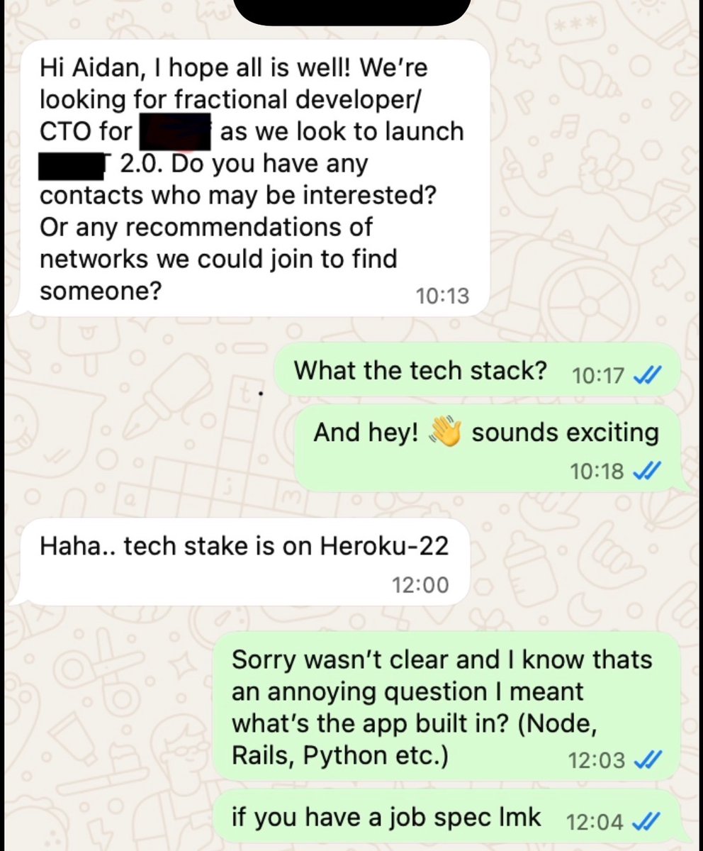 aidancramer's tweet photo. Vibe coding will send demand for developers exponential https://t.co/ou2AKy7gQE