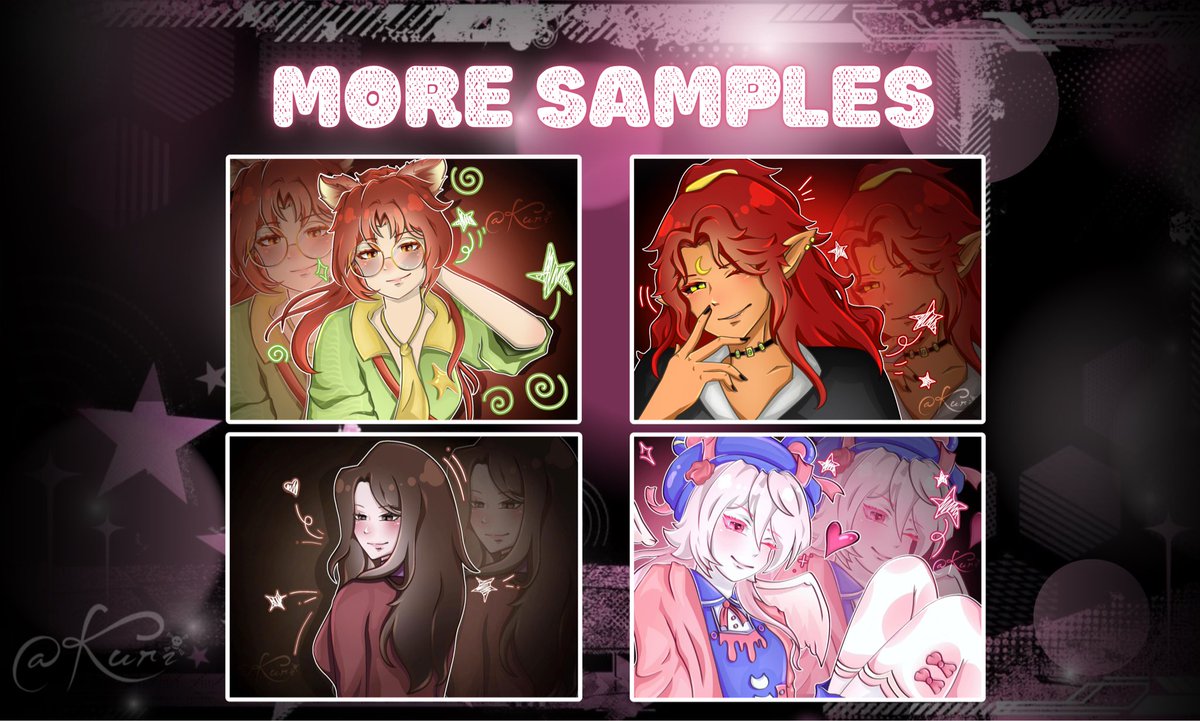 KuriiiComms's tweet photo. OPEN FOR COMMISION ON VGEN!
🩷COLORED ILLUSTRATION:
Icon-$10
Bustup-$12
Halfbody-$15
Fullbody-$25
🤍SKETCH ILLUSTRATION:
Icon-$5
Bustup-$8
Halfbody-$10
Fullbody-$15

Add ons:
character- $10
background request- $10

https://t.co/jh6XSCHv1A

#Vgen #Vgencommision #vgencom https://t.co/mw5f2QNuOm