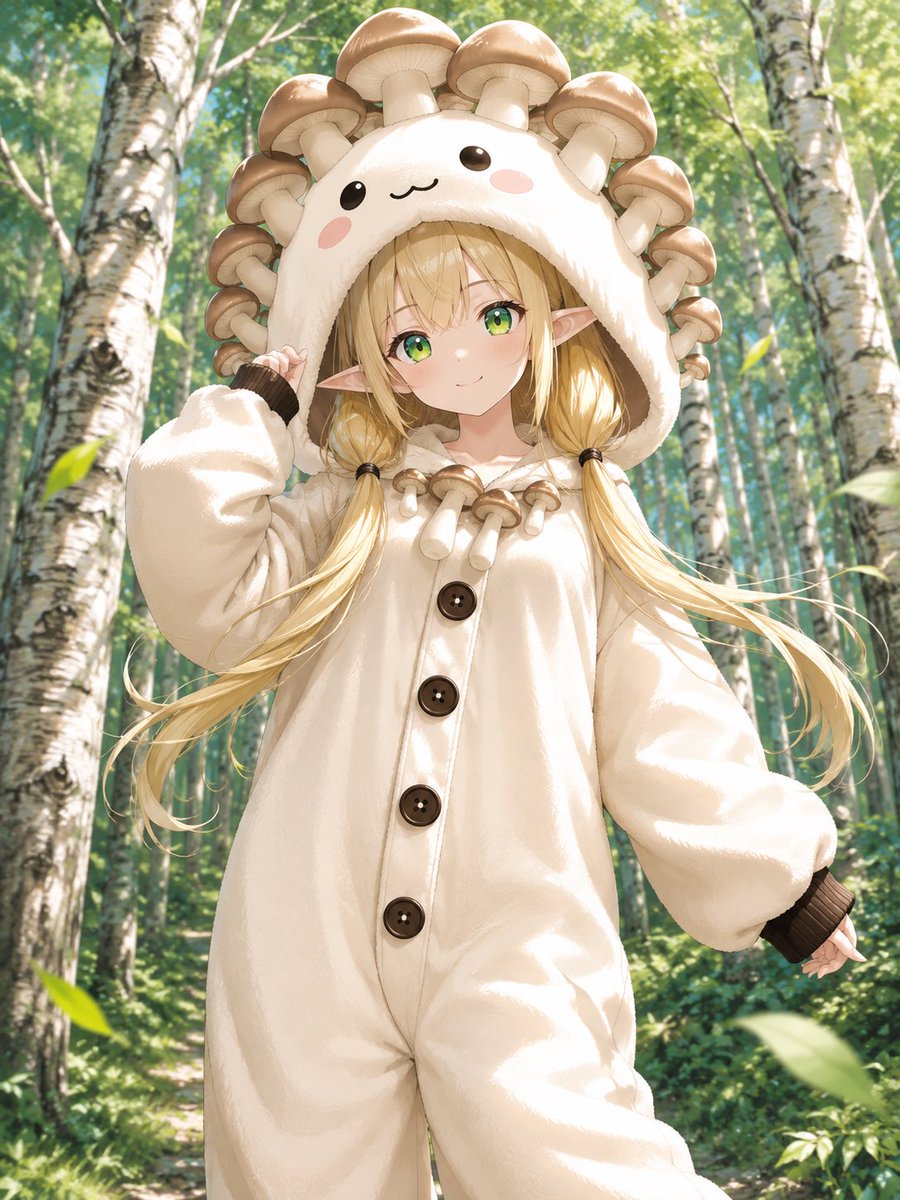 キノコの着ぐるみプロンプト、お借りしました。 GPT版