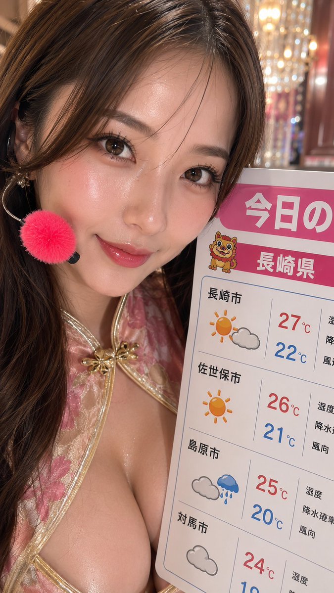 saikaMTO's tweet photo. コンカフェ天気予報
#お天気お姉さん #コンカフェ #chatgpt https://t.co/OiisD8oG9K