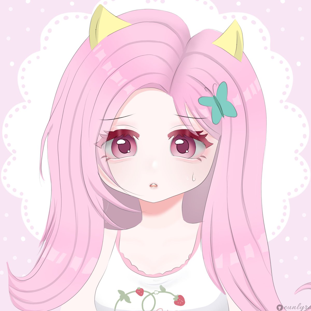 eunlyraa's tweet photo. drawing my roblox character (fluttershy)

#robloxart #fluttershy #mylittleponi https://t.co/XjoTR9ZBfJ