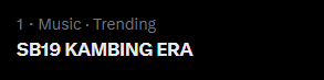 Nas_G13's tweet photo. Trending #1 agad agad! Ganun kabilis, na para bang mga kambing talaga 😭

SB19 KAMBING ERA
@SB19Official #SB19 
#SB19KaninongPanaginipTo https://t.co/gvqsqBv7cO