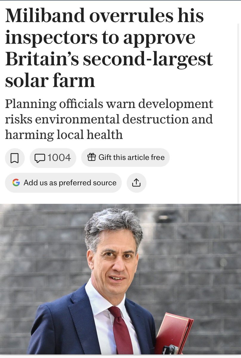 ReformDaily_'s tweet photo. 🚜 Richard Tice has vowed Reform UK will do “whatever it takes” to stop the “horrendous” massive solar farm - & others like it
https://t.co/2omFsAGXIT
He also issued a stark warning to developers & investors:
“Caveat emptor”
#ReformUK #SolarFarms #UKPolitics https://t.co/1lQakQ6gAG