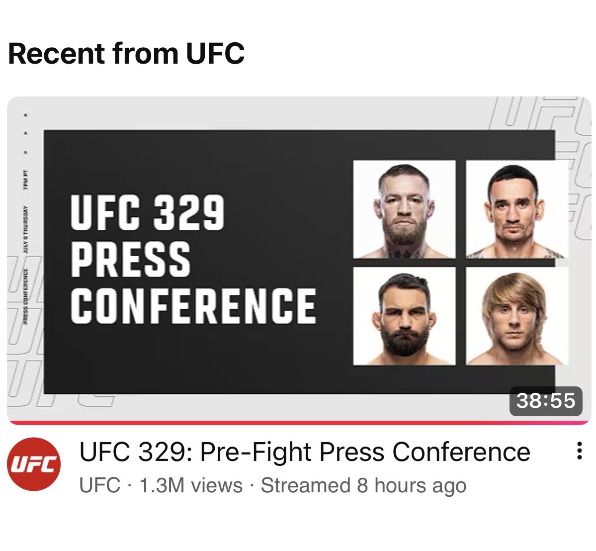 anxxious_'s tweet photo. “It’s been five years.”

“The World Cup is on.”

“UFC 250 took all the buzz.”

Then Conor spoke.

#UFC329 https://t.co/A3Ye3xrvxi