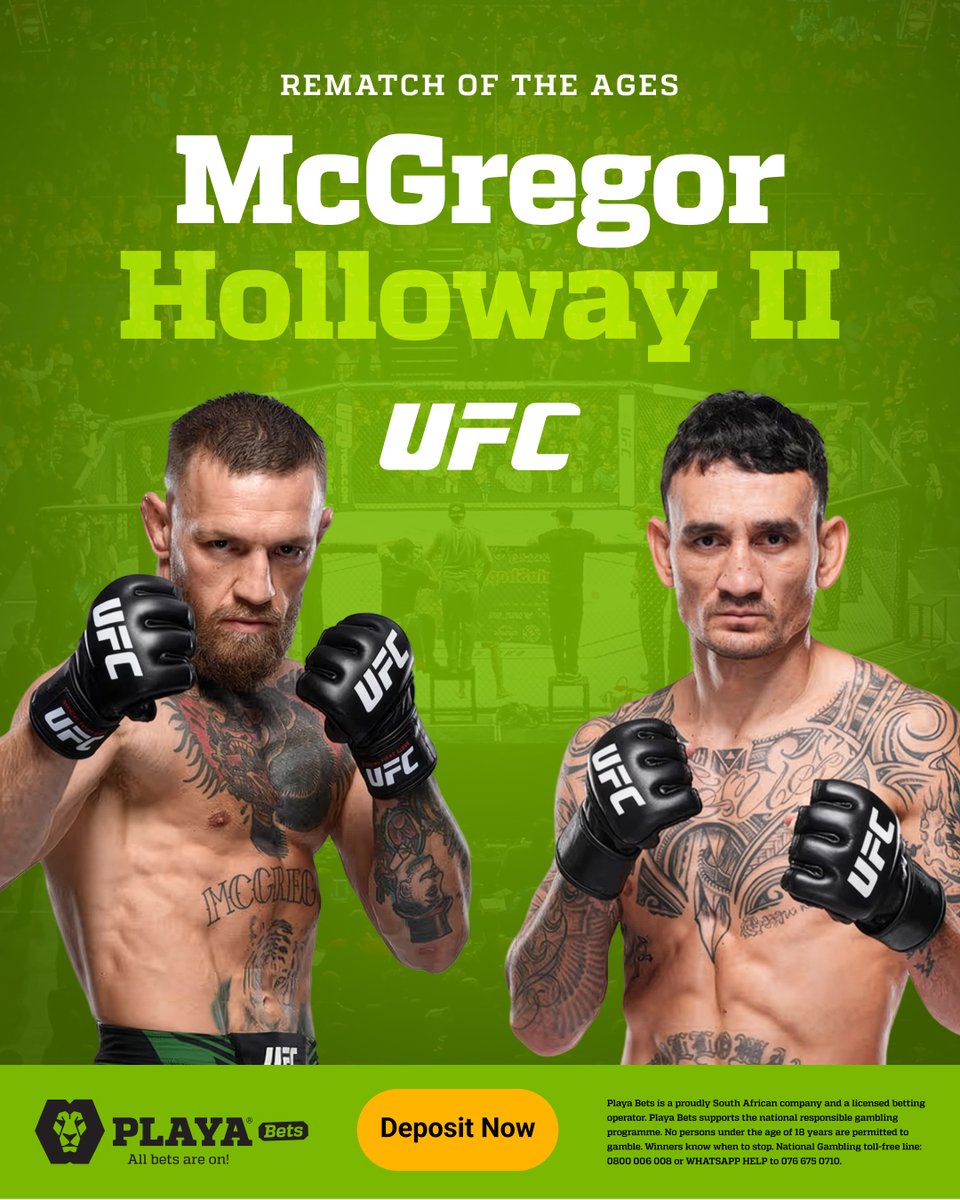 Playabets's tweet photo. Mystic Mac's got a predicshun. ☘️🥊

The Notorious is back in the Octagon for one of the year's biggest rematches. Will McGregor make good on the prediction, or will Holloway spoil the comeback?

👉 https://t.co/m4TXhyTGuA

#PlayaBets #Sports #ufc https://t.co/HNouOFGrLB