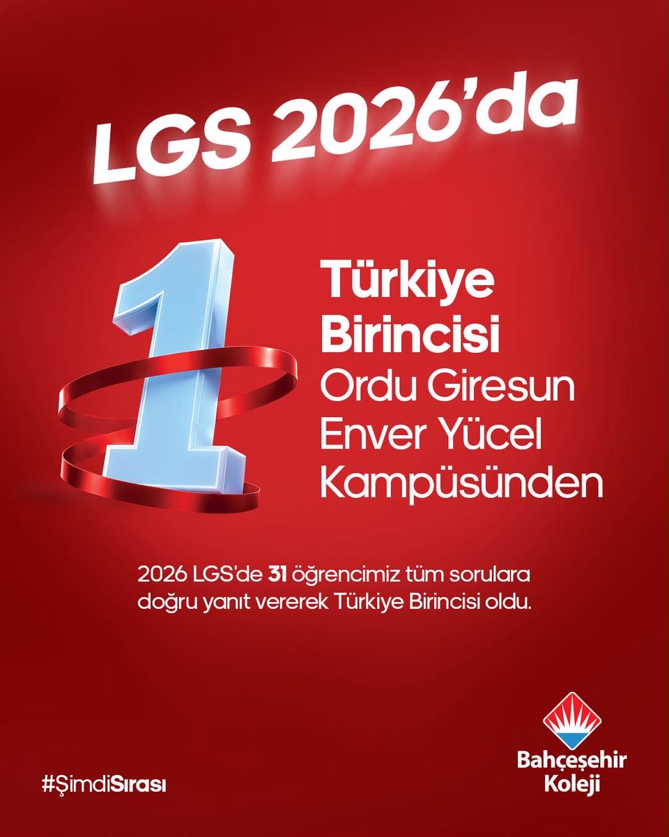 Doskudu's tweet photo. LGS 2026’da büyük gurur! 🌟

Öğrencimiz Kuzey Kalafat, LGS 2026’da tüm soruları doğru yanıtlayarak 500 tam puan ile Türkiye birincileri arasında yer aldı.
Sevgili öğrencimiz Kuzey Kalafat’ı yürekten tebrik ediyoruz.

Gurur duyuyoruz. 💙

#LGS2026 #500TamPuan #BahçeşehirKoleji https://t.co/6XpleYVRsY
