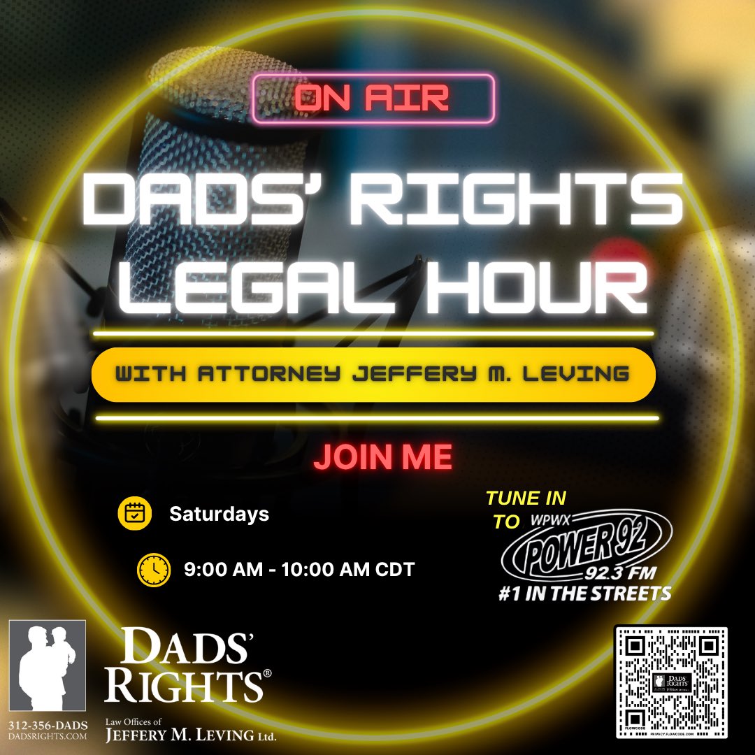 dadsrights's tweet photo. A terrified Chicago man in the middle of a tough divorce feared for his financial stability and future. He believed a narrative was being built against him that could financially destroy him. He turned to us for help. We fought for him and won. I will discuss this court victory modified for broadcast on the Dads’ Rights Legal Hour, 9 a.m. - 10 a.m. CDT Saturday on Power 92.3 FM. This show will be available for download on the Dads’ Rights Legal Hour Spotify page on https://t.co/3501hGAX1u.
Like and follow @dadsrights and call 312-356-DADS for help.
https://t.co/Jn1YiGE4oL
https://t.co/i3aS6lKDNN
#Divorce #ChicagoFamilyLawAttorneys #YouMatter #CourtroomVictory #Justice
