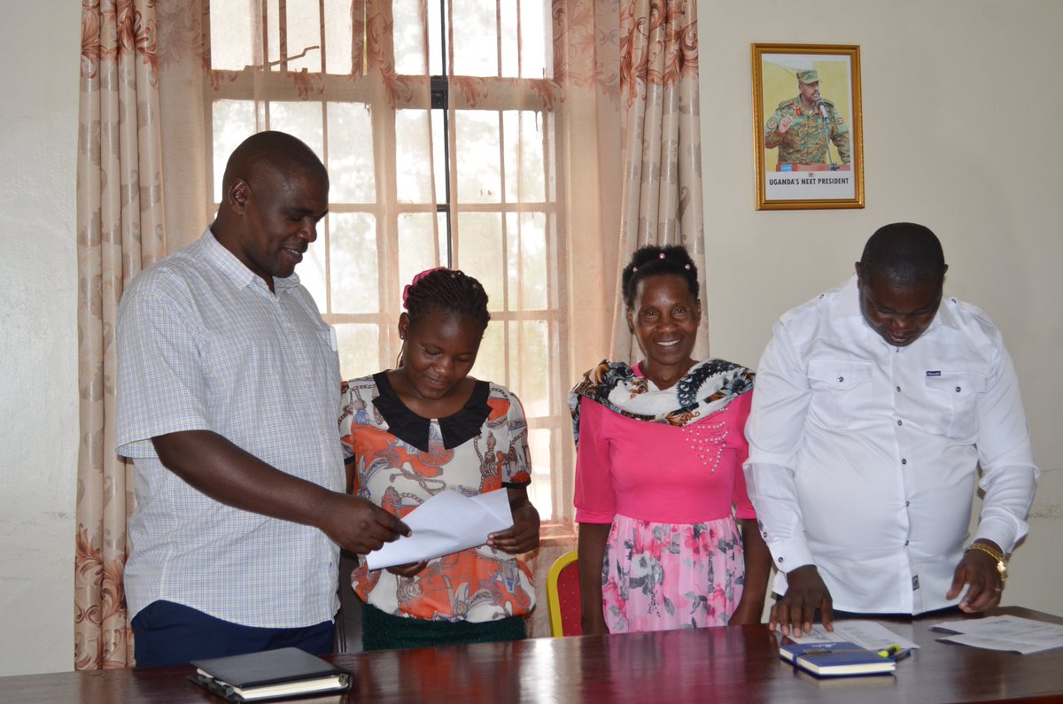 KabaleDistrict's tweet photo. The Kabale District LCV Chairperson, Denis Nzeirwe Ndyomugyenyi, has flagged off seven students who have secured admission to public universities under the District Quota Scheme for the 2026/2027 academic year.

The beneficiaries are Niwaheereza Blessing, who has been admitted to Makerere University to pursue a Bachelor of Social Work and Social Administration; Faith Kirabo, Bachelor of Optometry at Makerere University; Rinah Nankunda, Bachelor of Social Work and Social Administration at Makerere University; Victory Orishaba, Bachelor of Science in Accounting and Finance at Lira University; Ezra Akampurira, Bachelor of Science in Forestry at Makerere University; Paul Atwebembeire, Bachelor of Information Technology at Mountains of the Moon University; and Justine Ndyanabo, Bachelor of Science in Quantity Surveying at Makerere University.

The flag-off ceremony was held in the Kabale District Boardroom and was attended by the students, their parents, district officials, and education stakeholders.

Details 👇👇👇👇👇

https://t.co/0wpr9TxRoO
