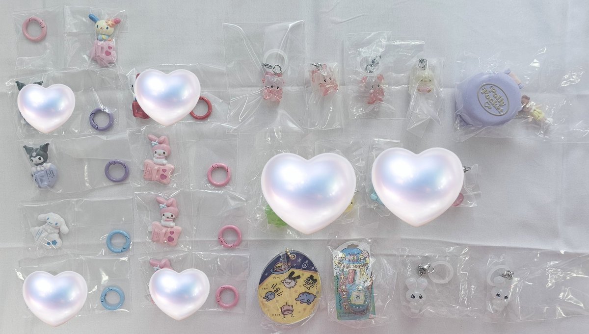 puddingvvv22's tweet photo. ガチャガチャ ガチャ 買取 お譲り めじるし

(求
定価+送料  
まとめての方ご優先
個数によってはお値引き⭕✨

(譲
mikko
めじるしアクセサリー
ムース パフ キャミー ラテ スフレ
サンリオ キーリングハンガー
ウサハナ マイメロ クロミ シナモ プリン
たまごっち
beco+81 しりみみうさぎ
チェゴシム https://t.co/YAfUxJVIyv