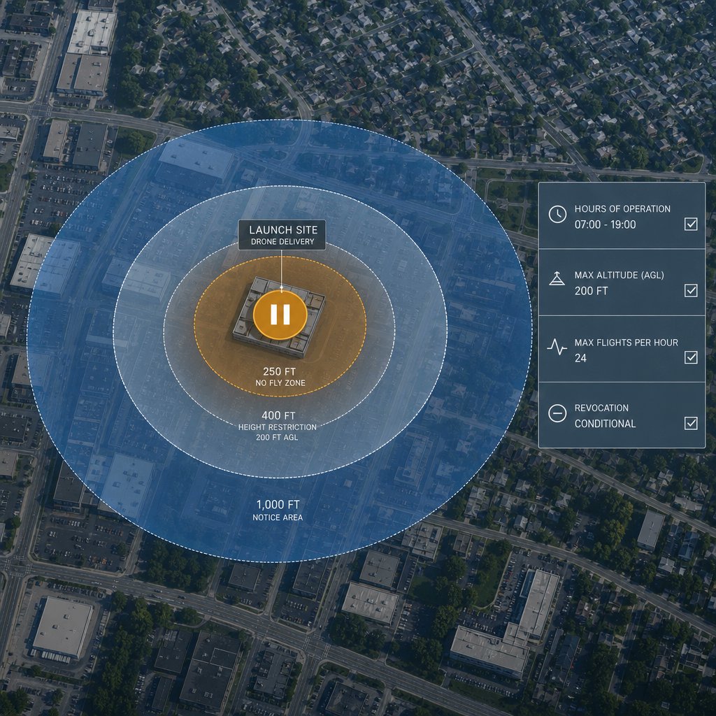 zduniak's tweet photo. Castle Rock, CO, paused all drone delivery permits this week. Not anti-drone. They lack a framework to evaluate applications. Zoning answers where. The operational layer answers how, when, and under what conditions. @NACoTweets @ICMA https://t.co/Q7z0E46epu