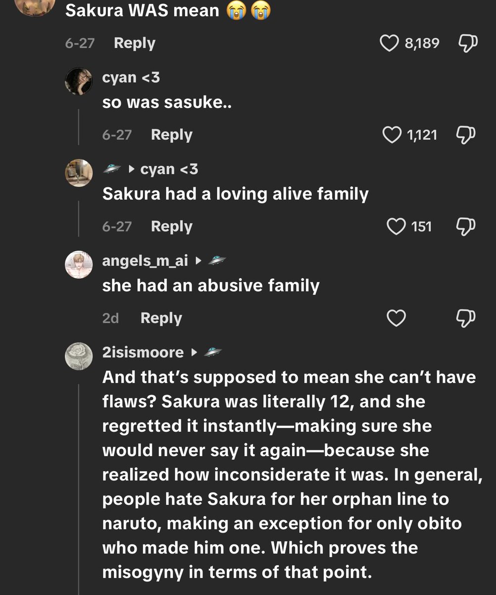 lufvmx's tweet photo. I agree that Sakura get overhated but lying that Sakura had a abusive family and using chatgtp as ur source doesn’t really help https://t.co/hcwnP9MW7V