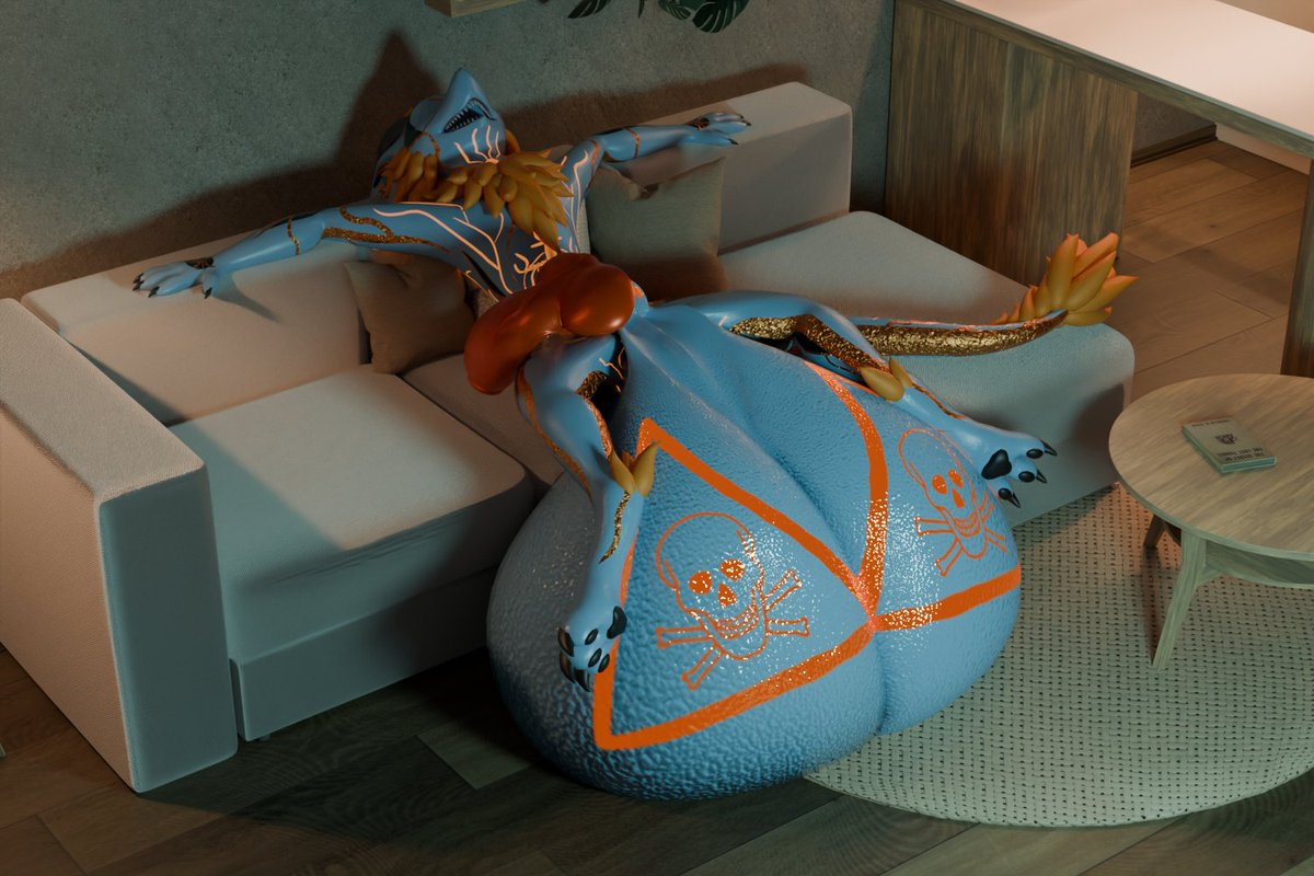 imapurplefurAD's tweet photo. Sekhem had a good meal, let him sleep ;3

#blender #furry #render #hyper #vore https://t.co/es49TNKin3