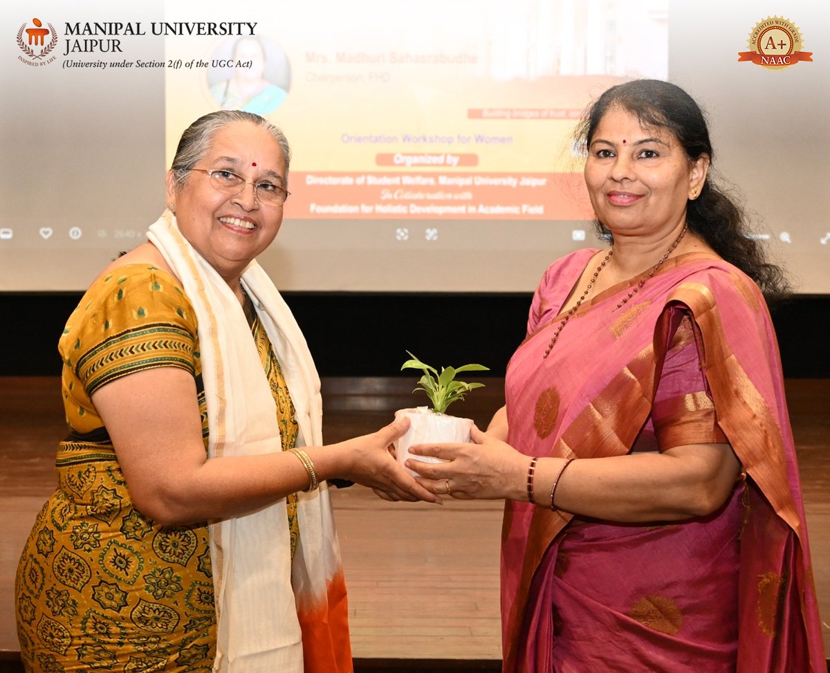 Jaipur_Manipal's tweet photo. Empathy. Mentorship. Empowerment. 

MUJ hosted Matru Setu – Women Mentoring Young Women, fostering a culture of compassionate mentorship and empowering women to inspire the next generation.

#MUJ #ManipalUniversityJaipur #MatruSetu #Mentorship #WomenEmpowerment https://t.co/eZcxRESZzN