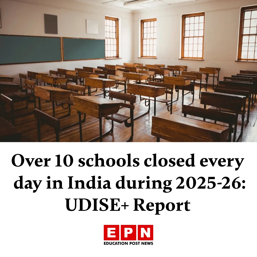 Education_EP's tweet photo. Over 10 schools closed every day in India during 2025-26: UDISE+ Report
Details here 🔗 https://t.co/VTuh25q2cf
#UDISEPlus #SchoolEducation #IndiaEducation #SchoolClosures #EducationReport #EPN https://t.co/9fvsLn8Vvy