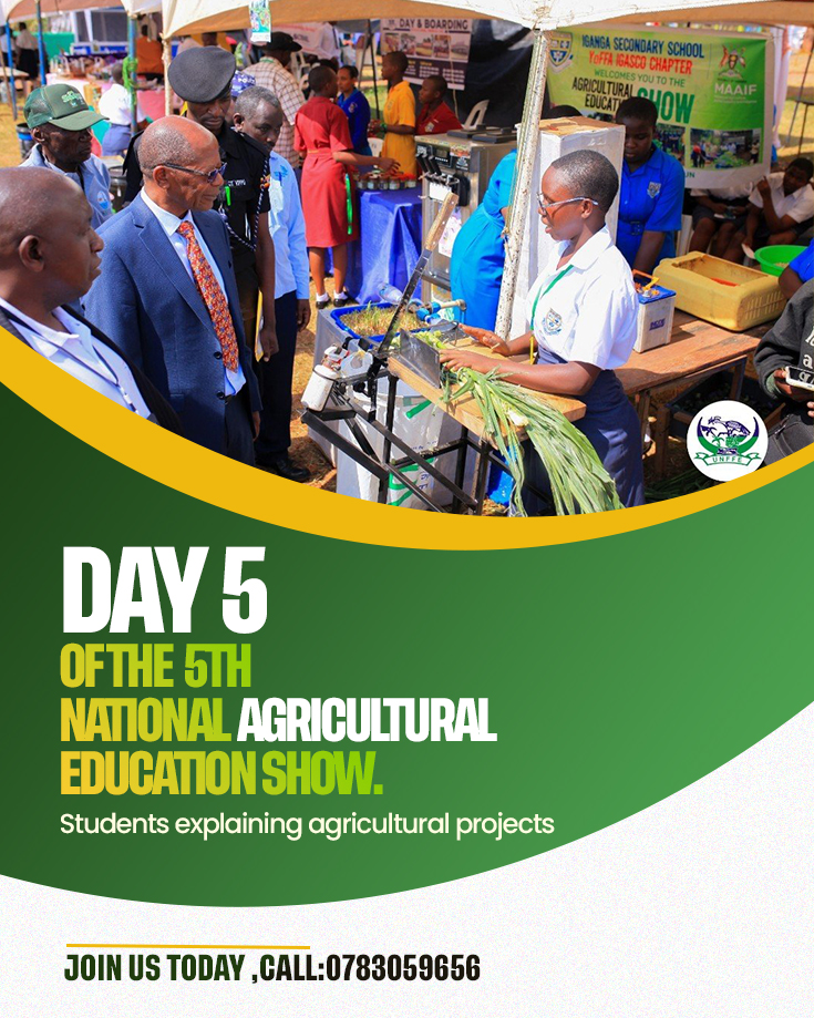 FDTVmedia's tweet photo. Schools are showcasing innovative projects and practical solutions during 5th #AgricEducShow26.
11th July is the last day.
Entry is only UGX 5,000
Come, learn, explore, Connect and celebrate the next generation of agricultural innovators with young farmers 
@unffe @Educ_SportsUg https://t.co/FL52GtBV6I
