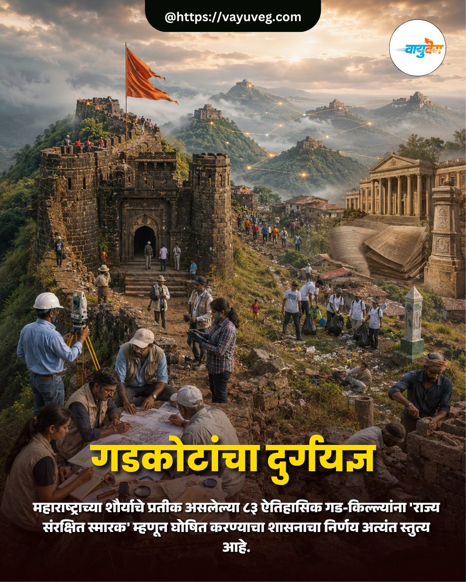vayuvegofficial's tweet photo. गड-किल्ले संवर्धन मोहीम
#Forts #Maharashtra History #vayuveg
https://t.co/3lXxcNV662 https://t.co/X6mL6eB5w7