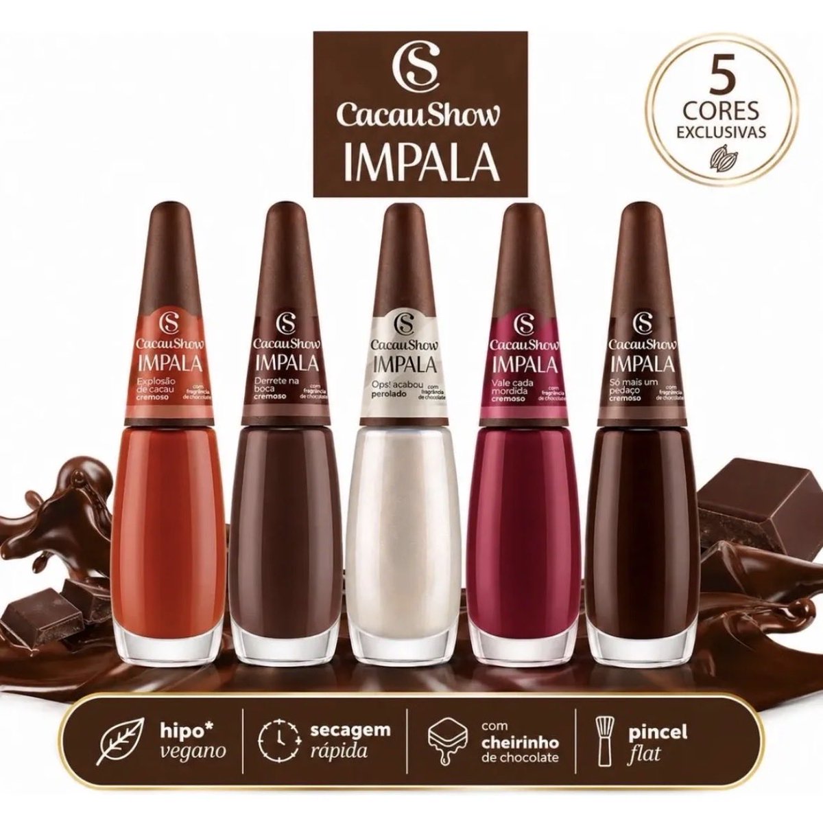 DiasAndreildes's tweet photo. ☄️PROMOÇÃO DO DIA 🔥

Kit Esmaltes Impala Cacau Show Coleção Nova Limitada 💅

APROVEITA AGORA MESMO 🛍️
👇👇👇👇

https://t.co/45yBUvJ99L

#VenezuelaNoEstáSola #esmalte #unhas #oferta https://t.co/NraX3L08p3