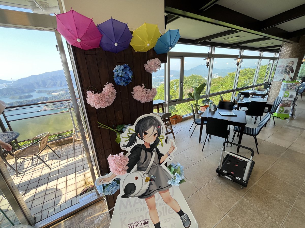 goroskytower's tweet photo. GORO SKY CAFE nanako 艦これ公式コラボメニューは、シール補給待ちとなりました‼️補給完了までしばらくお待ちください🙇 ポスター、オリジナルアクリルボードは好評発売中😁恒例のスカイタワー七夕短冊🎋は今週末まで❣️#goroskytower  #goroskycafe  #艦これ #C2機関 #舞鶴遠征 #五老スカイタワー https://t.co/hobc78nKhP