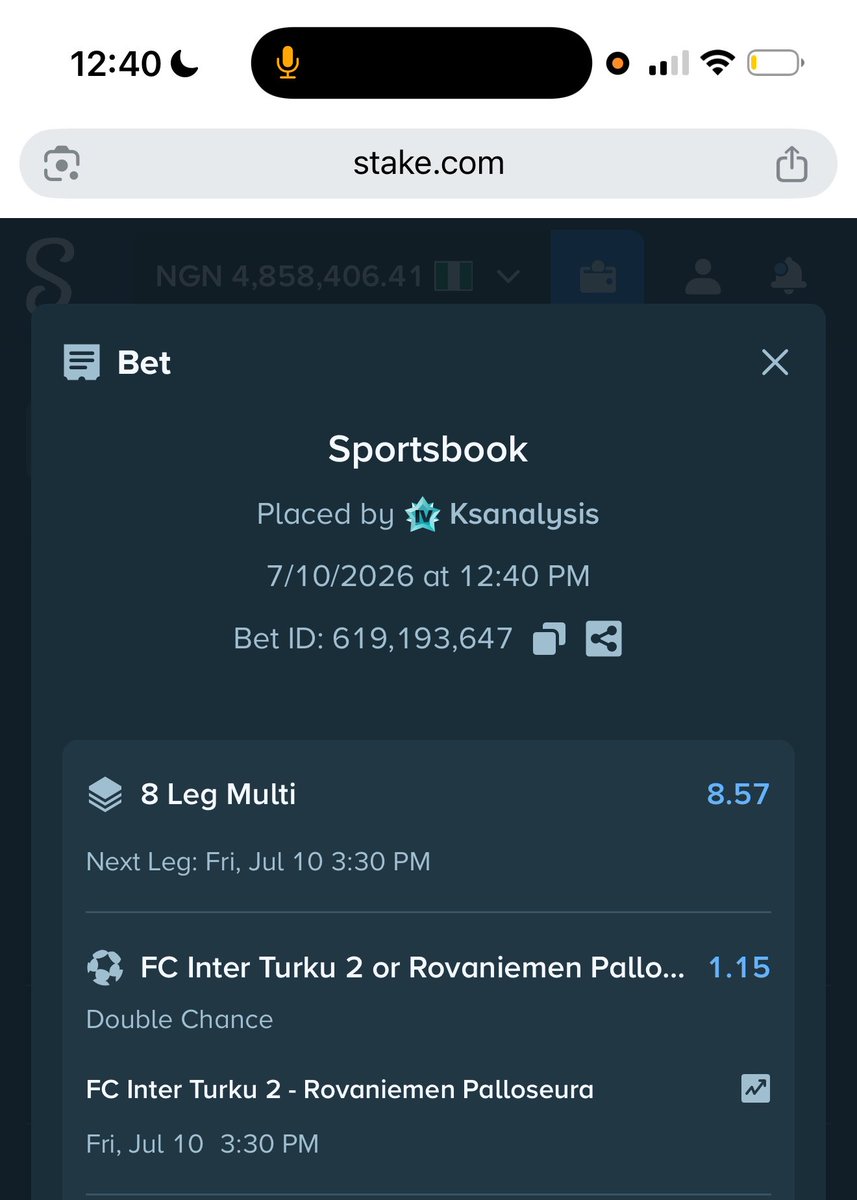 KSANALYSIS1's tweet photo. 8 ODDS Community ON STAKE

Booking code 👉619193647

🎁 New to Stake? Claim up to $200 Welcome Bonus:
https://t.co/3IiJ7ZV5DN

📢 Join: https://t.co/n2daUi5IFe https://t.co/2VirqVmnuc