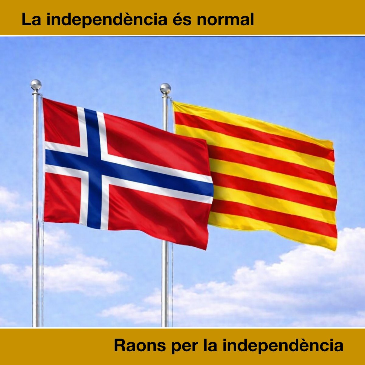 QuimTorraiPla's tweet photo. Noruega ha rebutjat dues vegades entrar a la Unió Europea (1972 i 1994). Tot i això, participa al mercat únic a través de l'Espai Econòmic Europeu i forma part de l'espai Schengen, aplicant gran part de la legislació europea sense ser membre de la Unió. #raonsperlaindependència https://t.co/ZANsB5z8sz