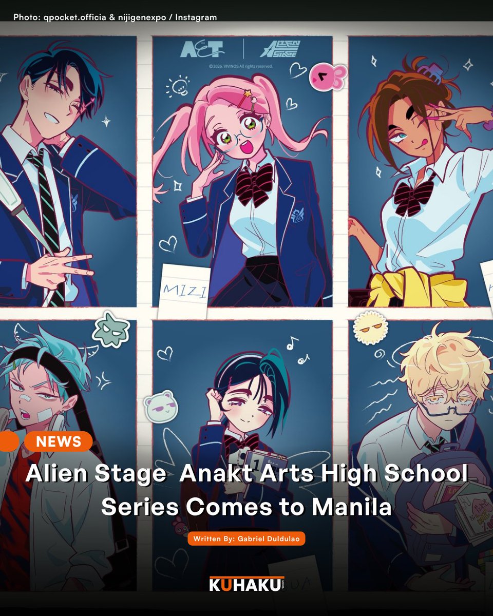 KuhakuMedia's tweet photo. AET's Alien Stage Anakt Arts High School Series is set to launch its Philippine pop-up store as part of SM North EDSA 's Collector's Con from July 16 to 30 in Quezon City.

The pop-up features exclusive Alien Stage merchandise, with each character donned in school uniforms. https://t.co/OLbRvepDbl