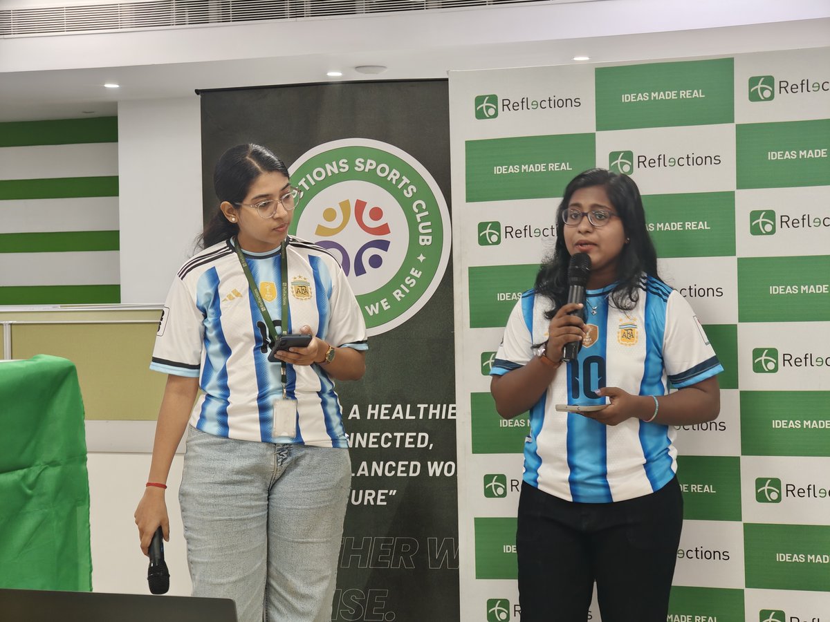 reflectionsis's tweet photo. Football fever came alive at Reflections on Jersey Day! With Reflectors proudly wearing the jerseys of their favourite national teams, the workplace transformed into a vibrant football fan zone. #fifa #worldcup #2026 #Reflectors #Reflectionsinfosystems #Reflectionsglobal https://t.co/79YiC5FtDp