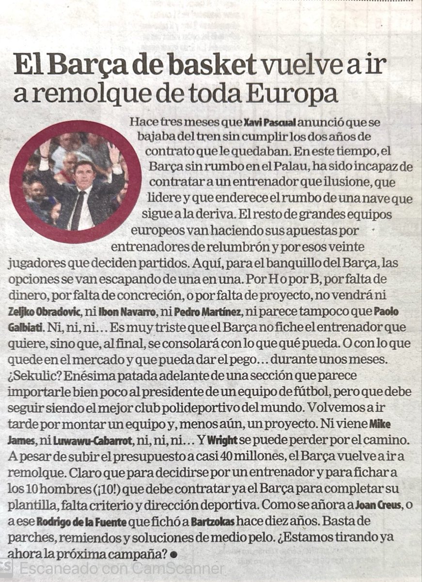 14RodDeLaFuente's tweet photo. Gracias, @xavierbosch.
Tus palabras tienen un significado muy especial para mí, viniendo de alguien con tu trayectoria y prestigio.

Bartzokas ha demostrado ser uno de los mejores de Europa.

Mi recuerdo y gratitud a Joan Creus,con quien tuve el privilegio de trabajar https://t.co/xSiehcp1Nl