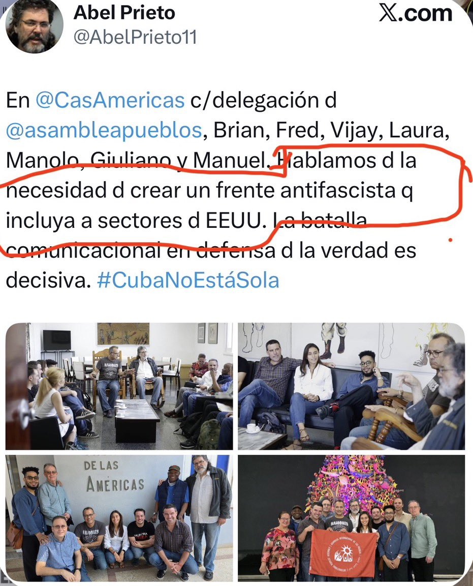 Echudina147575's tweet photo. AQUI TIENES UNO 1️⃣ DE LOS QUE UTILIZAN ESA NARCO DICTADURA PARA HACER TERRORISMO Y COORDINAR PROTESTAS EN NEW YORK Y DISTINTOS LUGARES DE ESTADOS UNIDOS, EL PAGA A COMPAÑÍAS PARA PONER LETREROS EN LUGARES Y MOMENTOS ESTRATÉGICOS EN NEW YORK A FAVOR DE LA DICTADURA DE CUBA, Y REALIZAN CONFERENCIAS Y REUNIONES PARA HABLAR MAL DE ESTADOS UNIDOS Y APOYAR LA DICTADURA CUBANA, EL DEBE SER INVESTIGADO COMPLETAMENTE 💯. https://t.co/ymutN1kEHy
