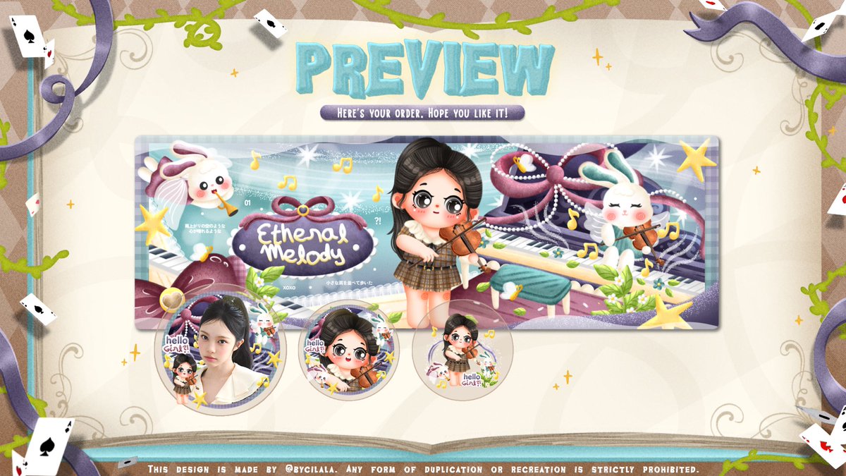 bycilala's tweet photo. Hi kobamers, ada yang mau jajan? Mwehrheheh YLIA ~ 40k/layout. Free replace text, estimasinya 1x24 jam 🥹☝️WAJIB jajan sendiri yaaa, ga busa diwakili dan mewakili orang lain.

Sung reply aja ya mau yang mana guys, boleh nama chara atau nomornya (cek alt) 🌹❤️ https://t.co/bZjqnw3M62