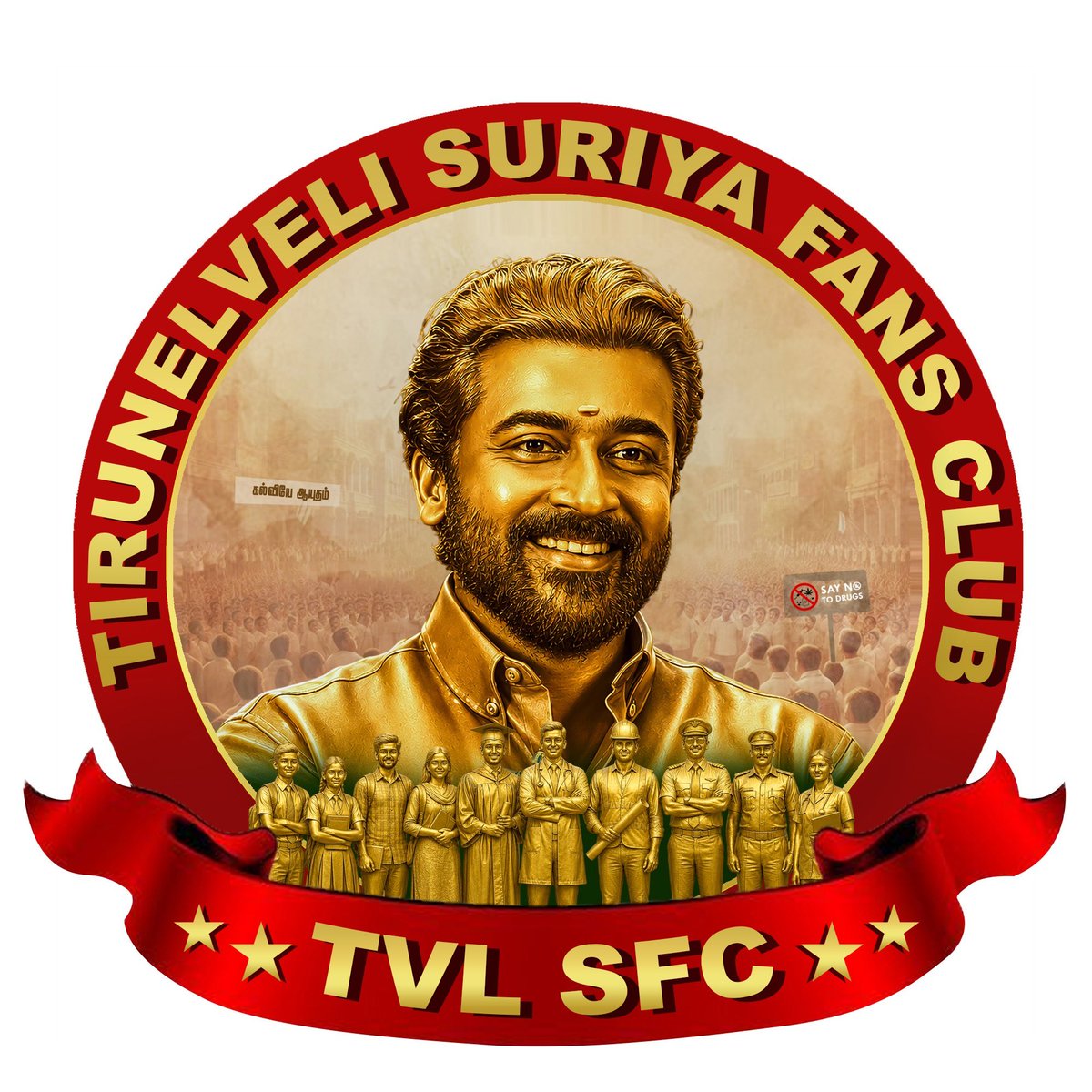 smilesakthi101's tweet photo. Tirunelveli Suriya Fans club Official Logo ❤️🔥🤟🏻
#TVLSFC
#Suriya
#karuppu
#VAS https://t.co/DIIwTgLvSh