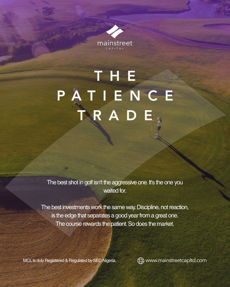 mainstreet_cap_'s tweet photo. The best shot in golf isn't always the aggressive one. It's the one you waited for; the right lie, the right wind, the right moment.

The best trades work the same way.

Investors who build real wealth aren't the ones reacting to every market movement. 

#MCL #MainstreetCapital https://t.co/HWl6OkOewZ
