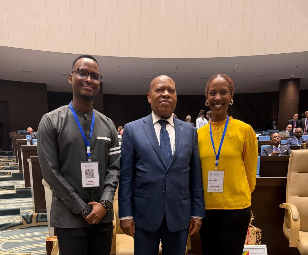 Umuseke's tweet photo. Perezida wa Sena y’u Rwanda, Hon. Dr. François-Xavier Kalinda, ari i Yaoundé muri Cameroun aho yitabiriye Inama ya 51 y’Inteko Ishinga Amategeko ihuza ibihugu bikoresha Igifaransa (APF), iri kuba kuva ku wa 10 - 11 Nyakanga 2026. https://t.co/i3VBbN2RNE