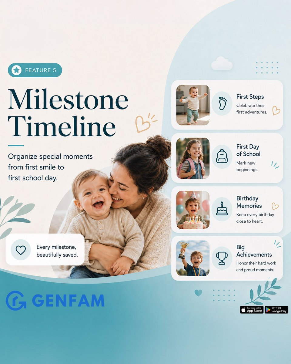 genfamapp's tweet photo. GenFam helps parents save childhood photos, videos, milestones, and family moments in one private place — organised, protected, and ready to pass on when the time is right.
No public pressure.
No random followers.

#momlife #toddler #family #apps #momsofinstagram https://t.co/4d71otfrix