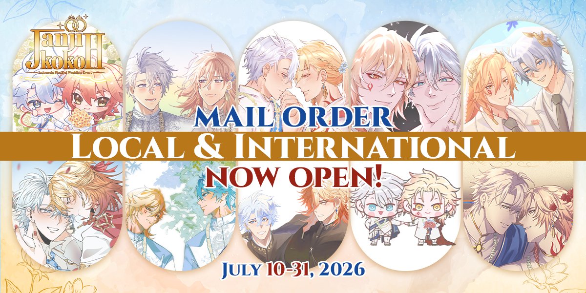 janjikokohphd's tweet photo. [ 🔄 appreciated ! ]  

JANJI KOKOH - Indonesian Phaidei Wedding is open for local and international mail order! 

📅 PO ends 31 July, 11 PM GMT+7 
🎁 Production is around 1 month after form closed 
 
#phaidei #ファイモス #厄敌 ☀️🍷 https://t.co/rLEsELx8rY