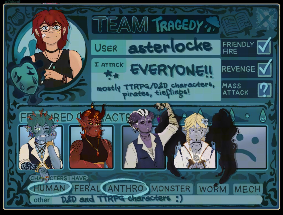 asterlocke's tweet photo. @leafumn my baby ash !! she's a pit fighter and mercenary :)) https://t.co/DfTCytuQ9C