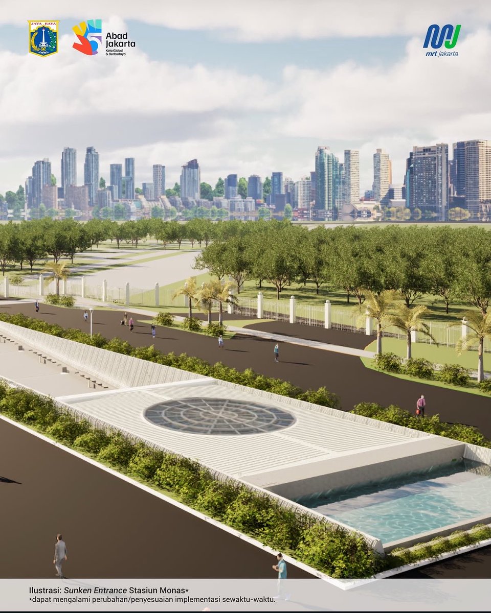 Adrianussatrio's tweet photo. Entrance keren gini stasiun MRT Monas , harusnya monas dibuat kaya botanical garden sg ga si? Enak rimbun dan buat olahraga saling nyambung https://t.co/kw0Ni8zfyf