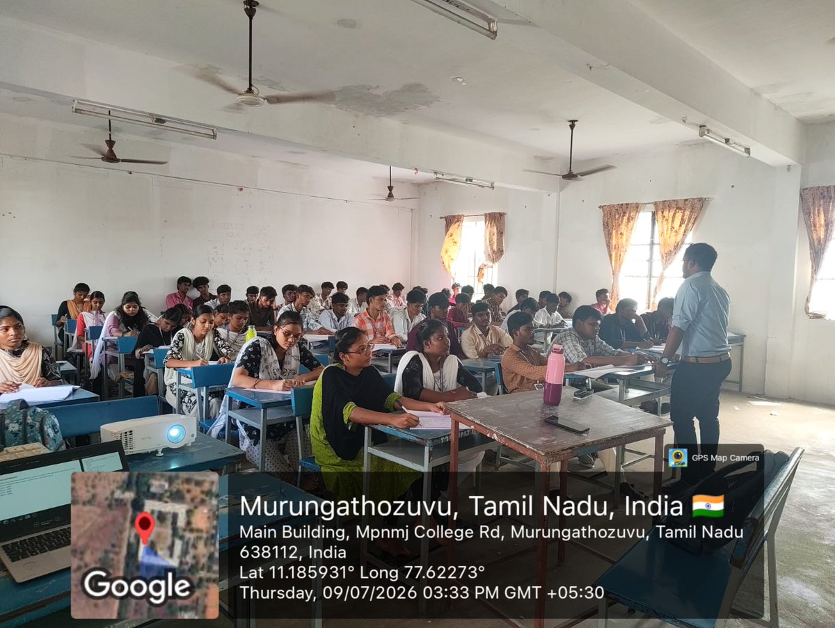 mpnmjec's tweet photo. 09.07.2026 mpnmjec 
Name : Gowri Shankar
Subject: simple intrest paternership compound interest 
Department: : cse mech 2nd year https://t.co/2gcPDhJ702