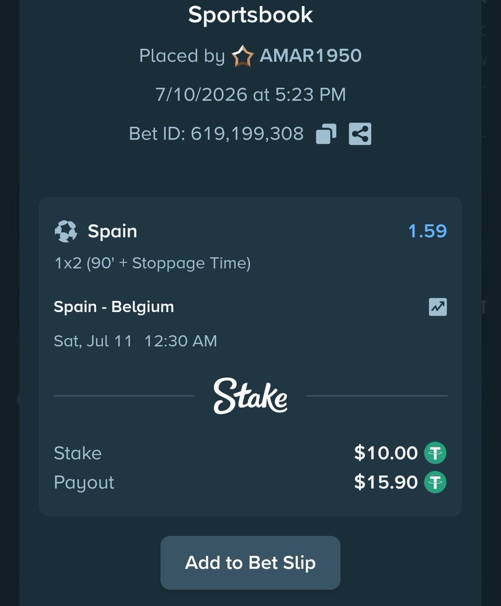 Amar01950's tweet photo. @StakeIND sport:619199308

Stake I'd AMAR1950 https://t.co/cLnqJgY9ue