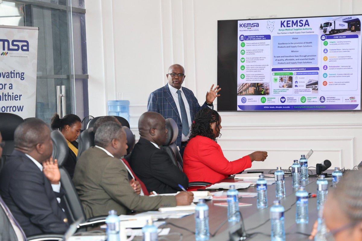 Kemsa_Kenya's tweet photo. Parliamentary Health Committee Undertakes Budget Oversight Visit to KEMSA

The National Assembly's Departmental Committee on Health today conducted a Budget Implementation Oversight visit to KEMSA to evaluate the Authority's contribution to Universal Health Coverage (UHC). https://t.co/mdOnzDtTmK