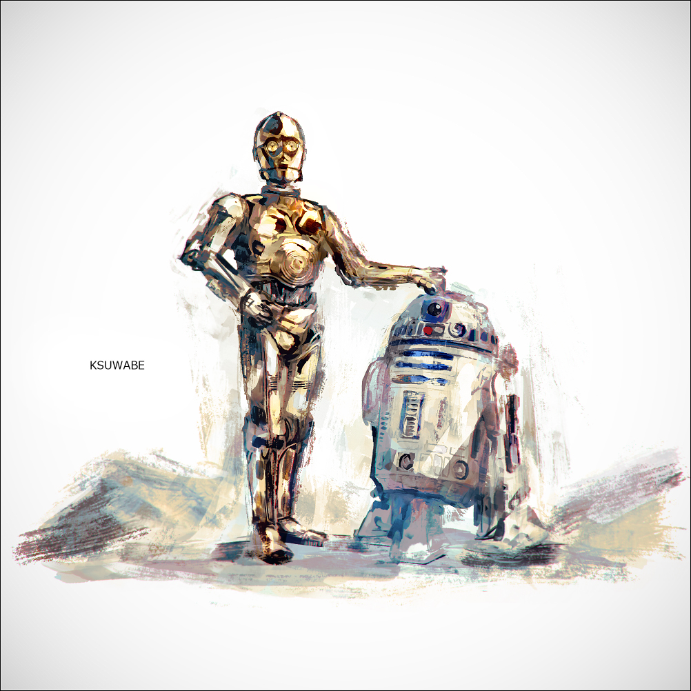 KSUWABE's tweet photo. C-3PO&amp;R2-D2 https://t.co/lQzORZVhOe