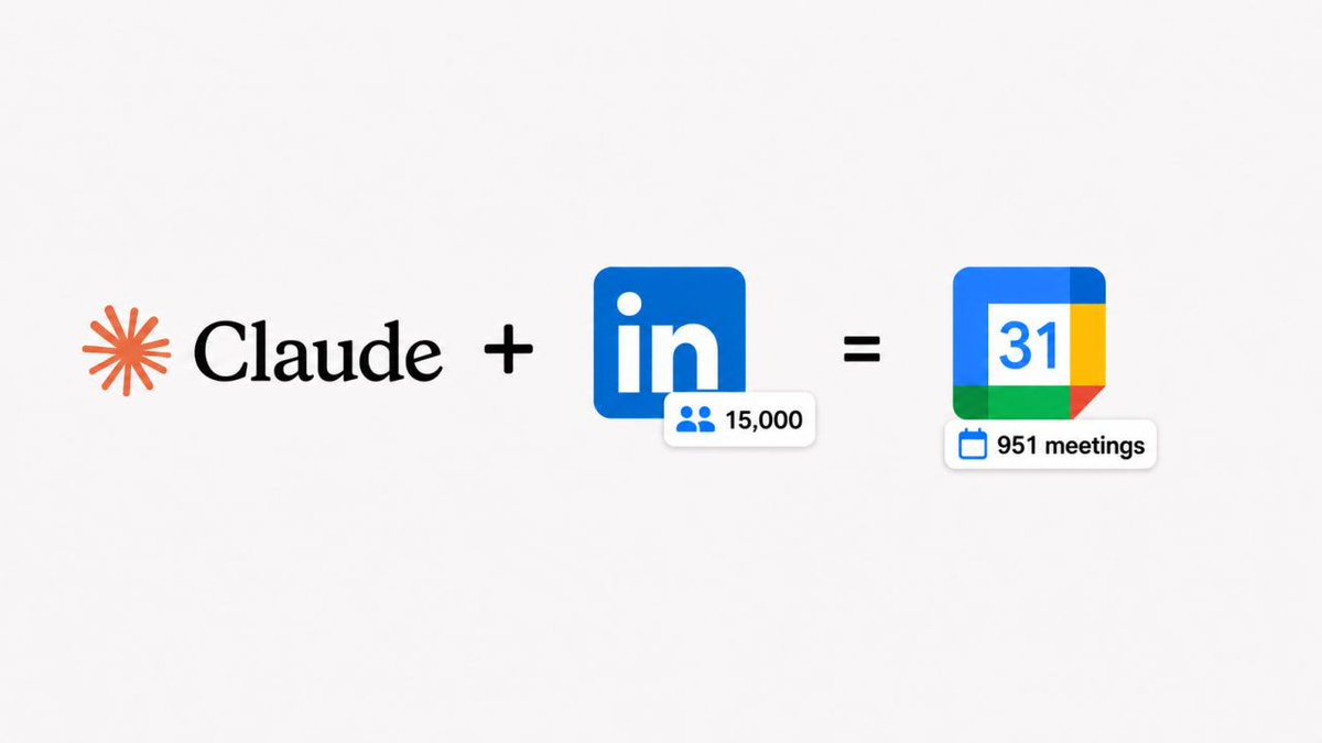 ThomasVantage's tweet photo. Screw it...

I wanna give back

I'm giving away the FULL system we use to send 15,000+ LinkedIn connections a week and book meetings on autopilot

(One client booked 951 meetings in a single month with it)

All packed into one playbook

• Like this
• Comment "CLAUDE"

& I'll DM you the whole thing

*Must Follow*
